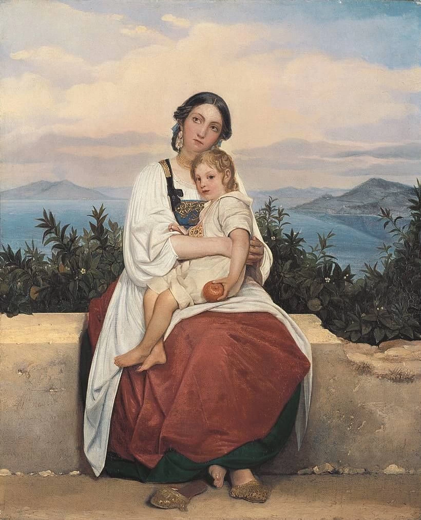 Donna di Procida con il bambino - Bavarian State Painting Collections, Monaco di Baviera